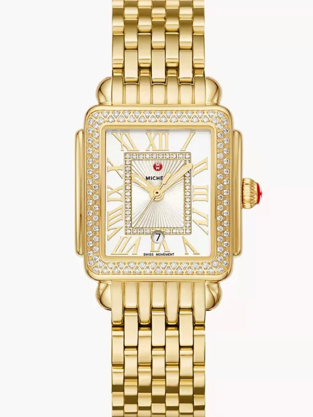 Michele Deco Madison Mid Diamond Gold MWW06G000003 31mm ladies Watch